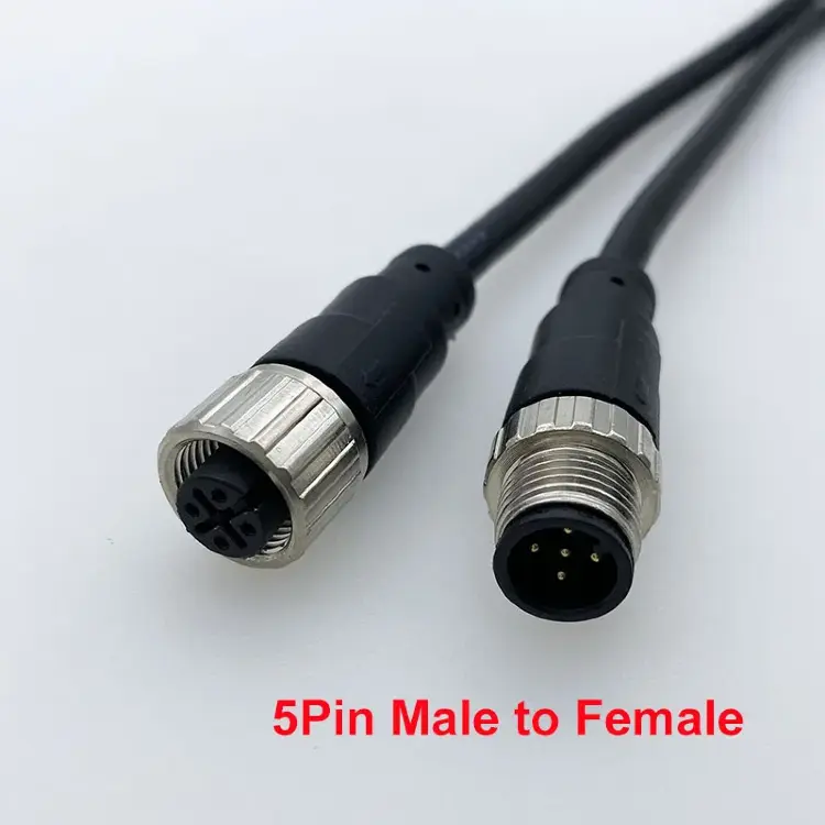 Кабель M12 A 8-контактный разъем папа-мама IP67 ПВХ