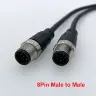 Кабель M12 A 8-контактный разъем папа-мама IP67 ПВХ
