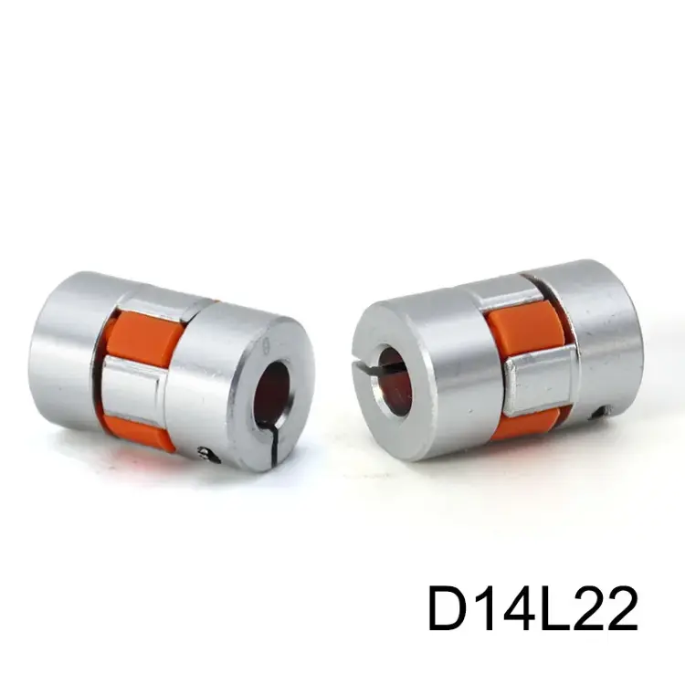 Гибкая муфта вала D14L22 алюминиевая с челюстями 5-10 мм