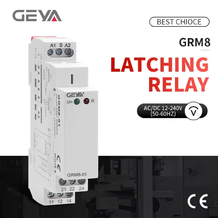 GEYA GRM8 Импульсное реле 24V 16A на DIN-рейку