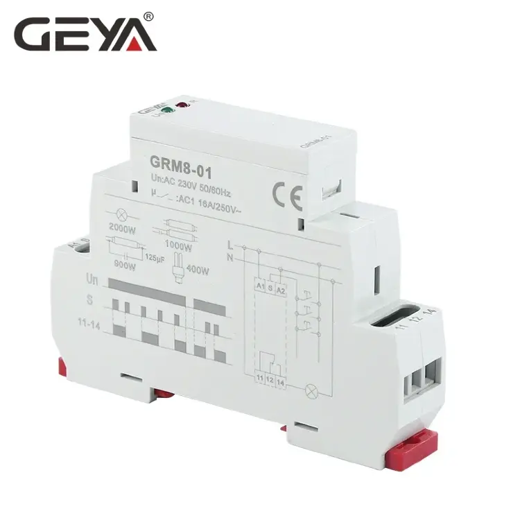 GEYA GRM8 Импульсное реле 24V 16A на DIN-рейку