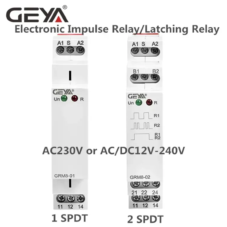 GEYA GRM8 Импульсное реле 24V 16A на DIN-рейку