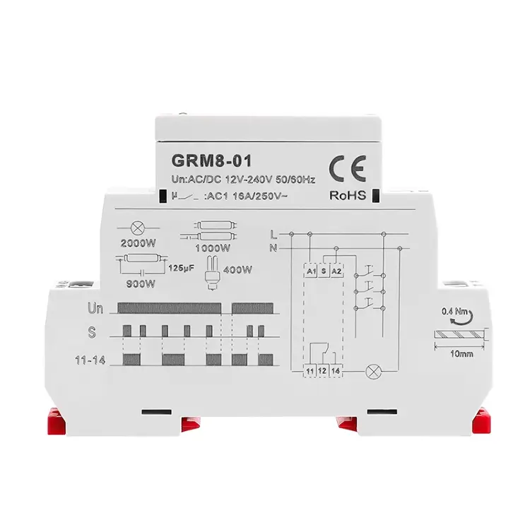 GEYA GRM8 Импульсное реле 24V 16A на DIN-рейку