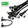 Кабель-удлинитель M12 A-типа (4-контактный, 5-контактный, 8-контактный), 0.5-3 м