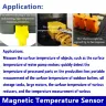 Термопара тип K с магнитной адсорбцией, 0-450°C, экранированный кабель из нержавеющей стали