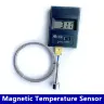 Термопара тип K с магнитной адсорбцией, 0-450°C, экранированный кабель из нержавеющей стали