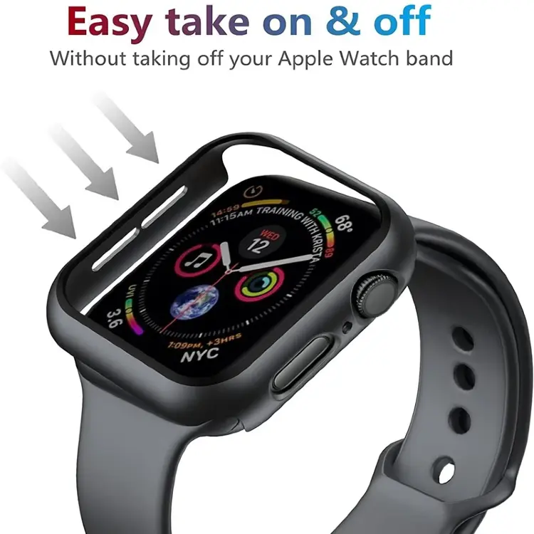 Защитное стекло и чехол для Apple Watch Series 5-11