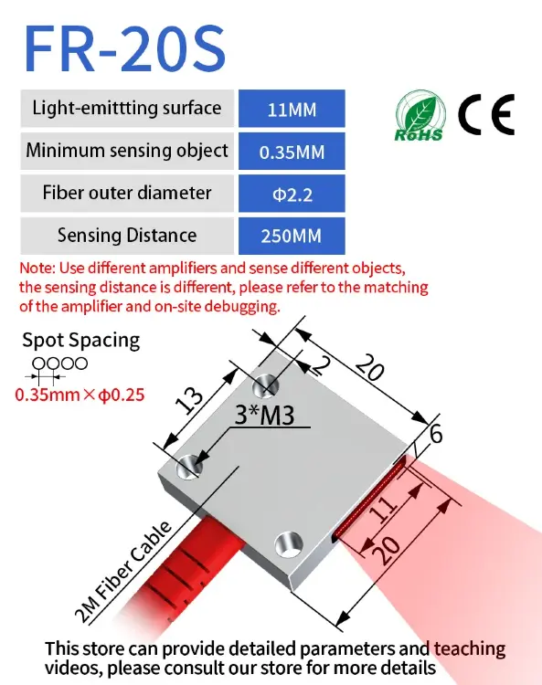 Волоконно-оптический датчик GTRIC Banner Array диффузный 12-24В DC NPN PNP