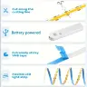Светодиодная лента COB 5В 320 LED/м с датчиком движения PIR, самоклеящаяся