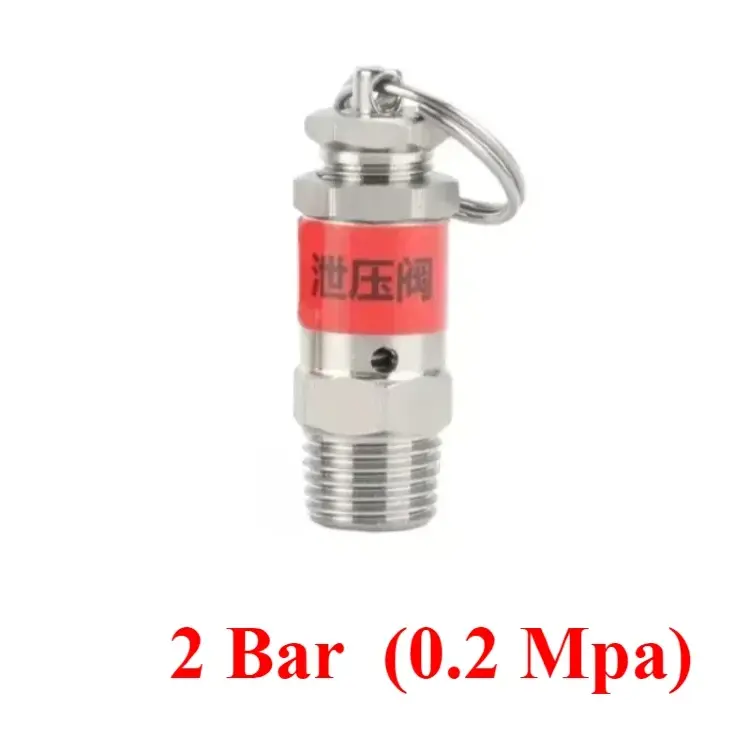 Предохранительный клапан из нержавеющей стали 304 BSPT 1/8" 1/4" 0,5-10 бар