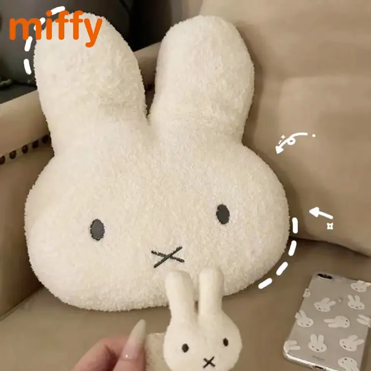 Плюшевая подушка Miffy с кроликом, хлопковая мягкая игрушка