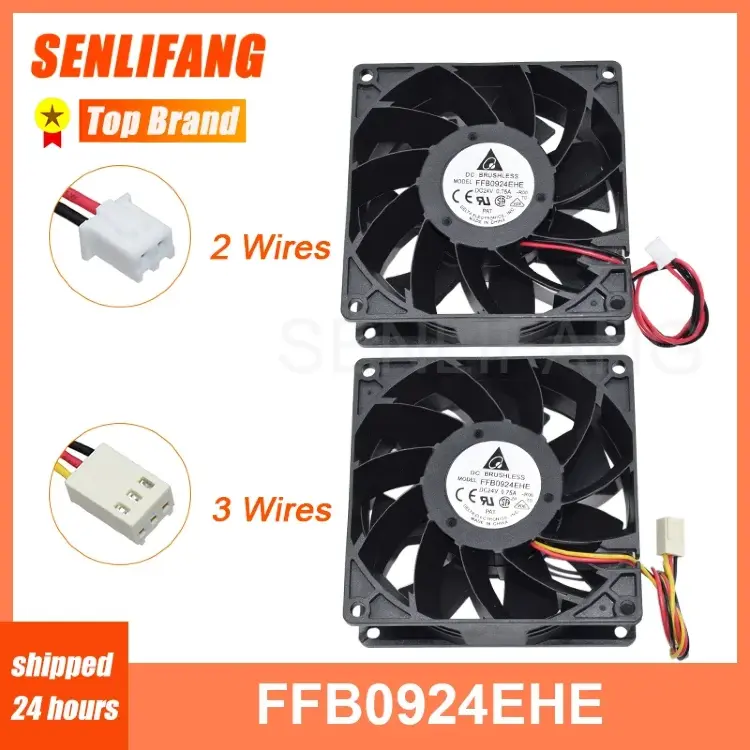 Вентилятор охлаждения FFB0924EHE 90x90x38 мм DC24V 0.75A для инвертора Delta
