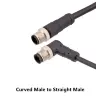 Чёрный 4 / 5Pin A type / 1M cable / PVC shield Cable