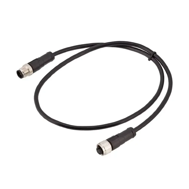 Разъем M12 датчика 4/5/8/12-контактный с кабелем PUR/PVC 1-3м