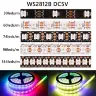 Светодиодная лента WS2812B DC5V RGB 5050, индивидуально адресуемая, 30-144 LED/м