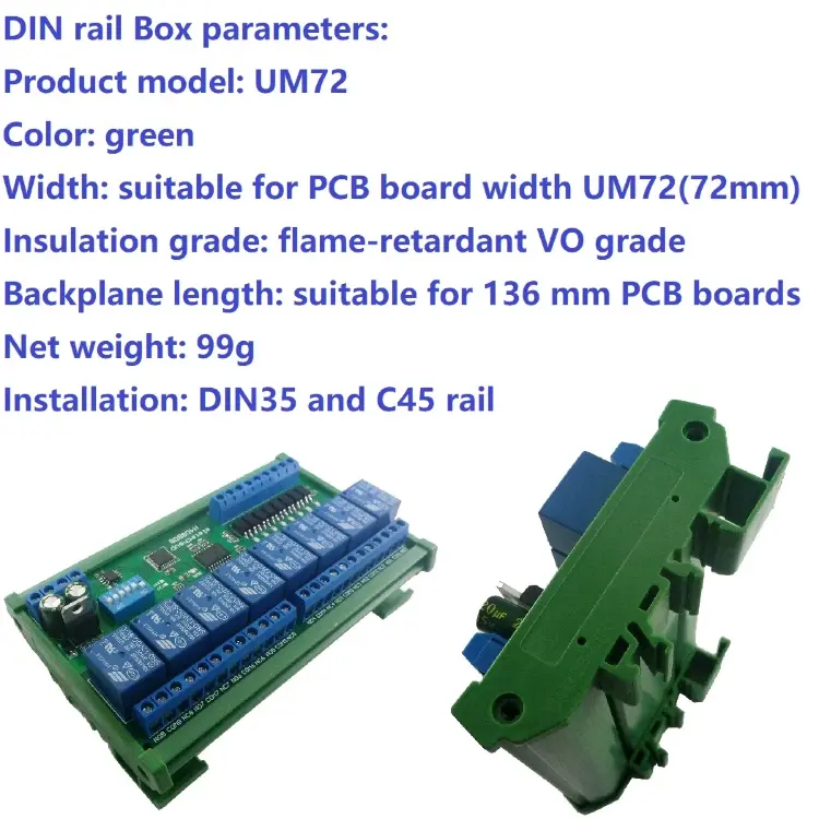 Релейный модуль 8 входов 8 выходов DC 12V 24V RS485 Modbus RTU DIN35