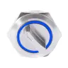 Синий 2 / 2 Position 1NO1NC / 22mm Latching Lock / 3-6V(3V5V6V)