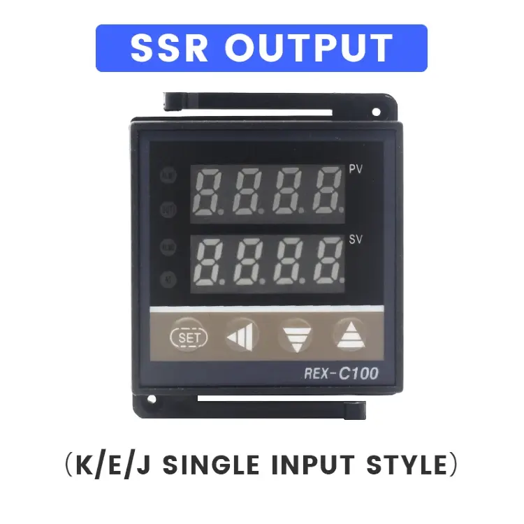 REX-C100 Цифровой ПИД-регулятор температуры 0-400°C + 40DA SSR реле + датчик K