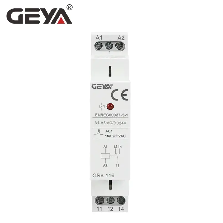 GEYA GR8 DIN промежуточное реле AC/DC 12V 24V 48V 1SPDT 2SPDT 3SPDT