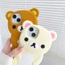 Мягкий силиконовый чехол для iPhone с рисунком Рилаккума