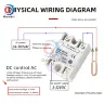 Твердотельное реле SSR-10DA SSR-25DA SSR-40DA 10А 25А 40А 3-32В DC 24-380В AC