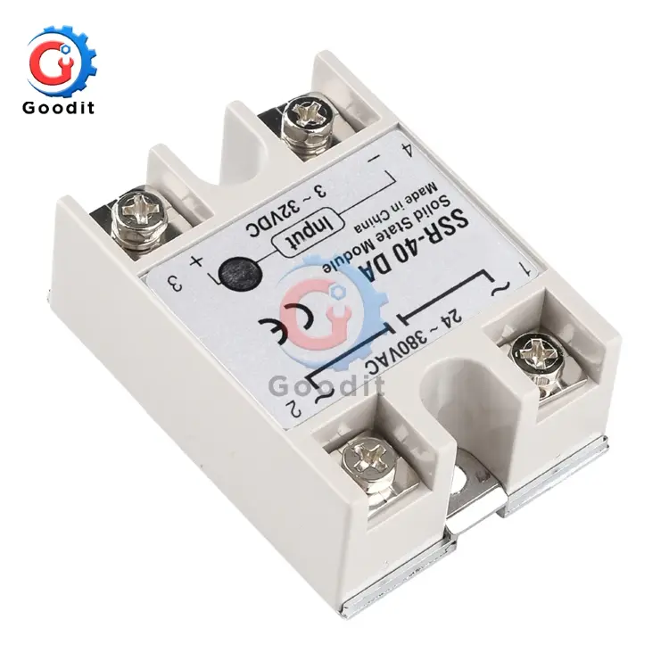 Твердотельное реле SSR-10DA SSR-25DA SSR-40DA 10А 25А 40А 3-32В DC 24-380В AC