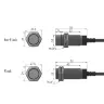 Индуктивный датчик приближения M18 NPN/PNP 8-16мм 10-30В DC