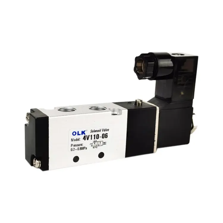 Пневматический электромагнитный клапан 4V 1/8-8 мм DC24V/DC12V/AC110V