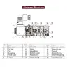 Пневматический электромагнитный клапан 4V 1/8-8 мм DC24V/DC12V/AC110V