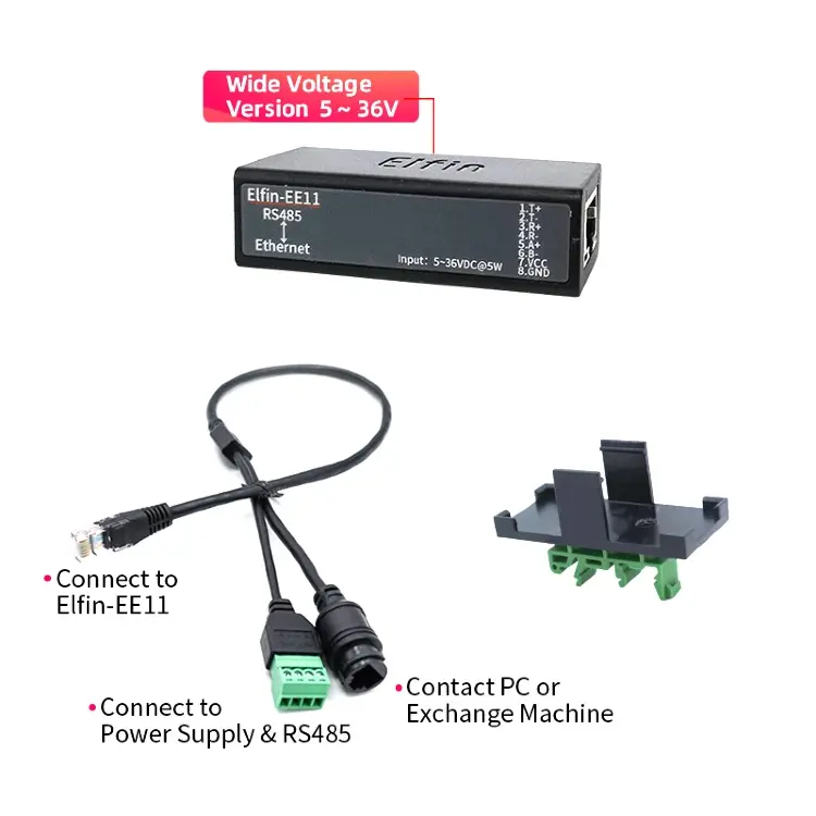 EE11 MINI RS485 Serial Server to Ethernet - преобразователь RS485 в Ethernet