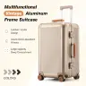 Чемодан AIWEINY 20/24/28 дюймов с алюминиевой рамой и замком TSA