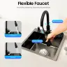 Кухонная мойка из нержавеющей стали с выдвижным краном и дозатором