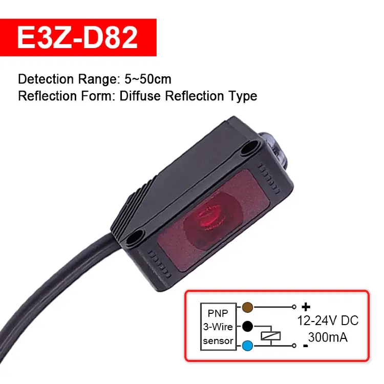 Фотоэлектрический датчик E3Z-D61/D81/R61/R81/LS61/LS81/T61 DC12-24V NPN PNP