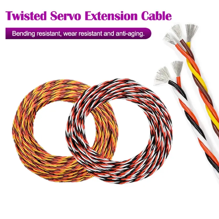 Удлинитель сервопривода витой кабель 26/22AWG 30/60 ядер JR Futaba