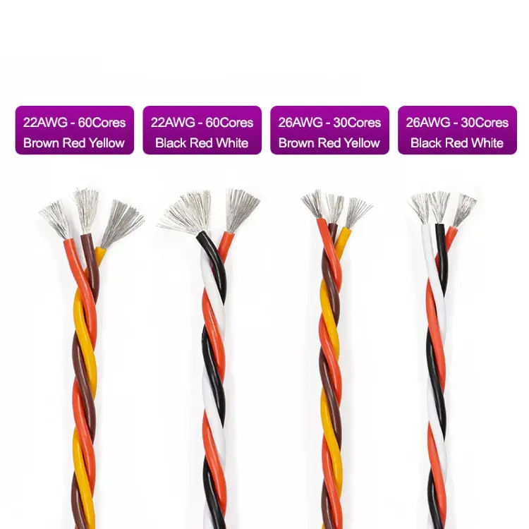 Удлинитель сервопривода витой кабель 26/22AWG 30/60 ядер JR Futaba