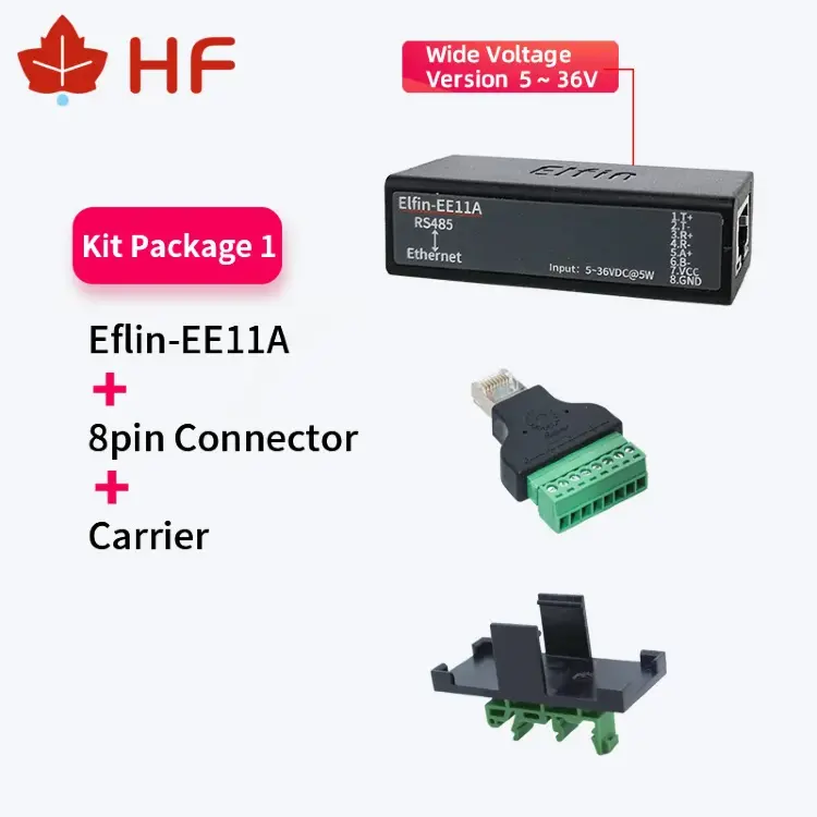 Серверный модуль RS485 Ethernet RJ45 TCP/IP Modbus Elfin-EE11A