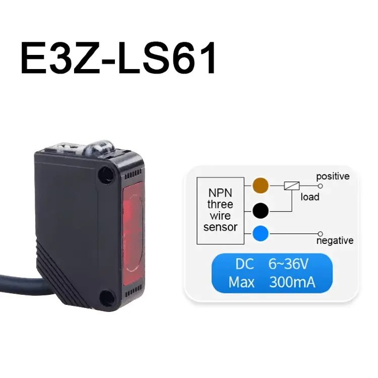 Инфракрасный фотоэлектрический датчик диффузного отражения DC12-24V E3Z-D61 D81 T61 T81 R61 R81 LS61