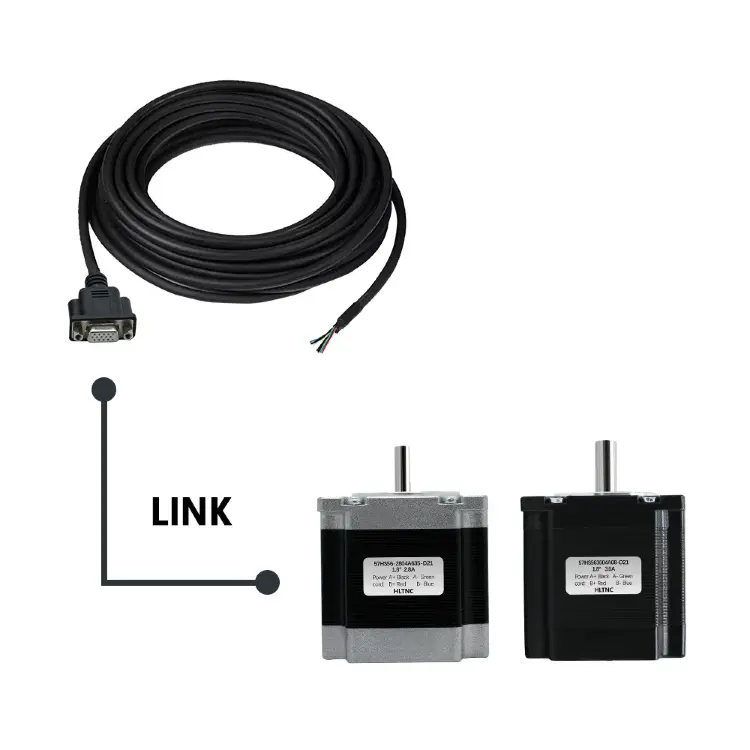 Кабель энкодера 15 контактов для Nema23 Nema34, 3м/5м/8м