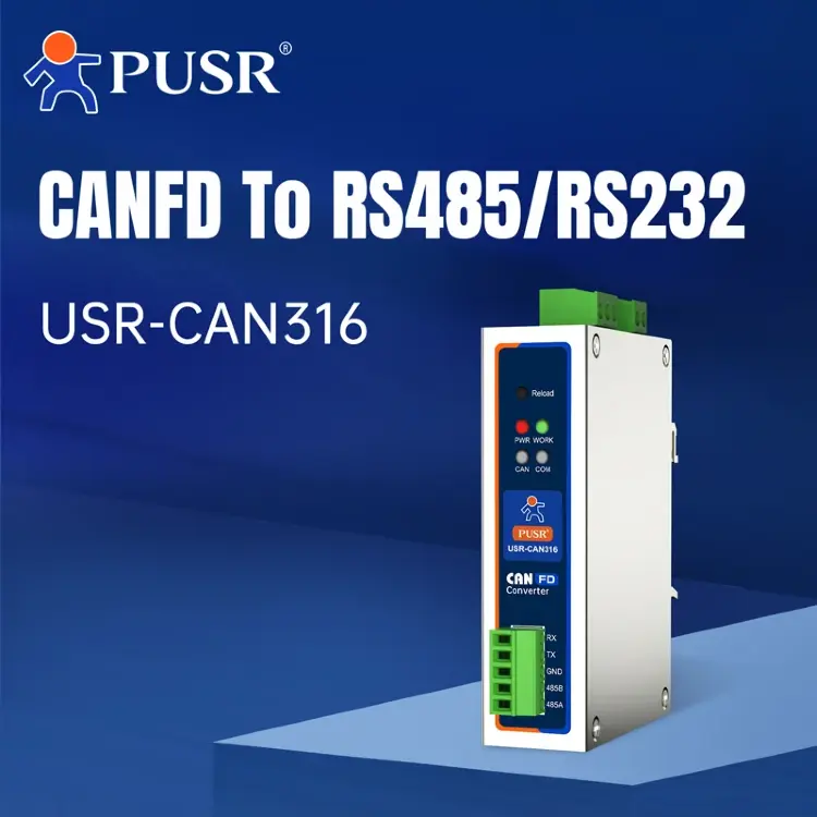 Преобразователь протокола CANFD в Ethernet/RS485/RS232 USR-CAN315/316