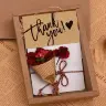 Набор открыток из крафт-бумаги 50 шт. для благодарности клиентам