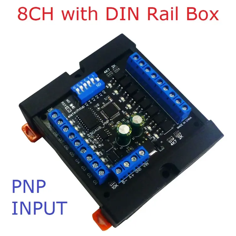 Модуль ввода-вывода RS485 8/16/24/32/48CH DI-DO MODBUS RTU DIN-рейка