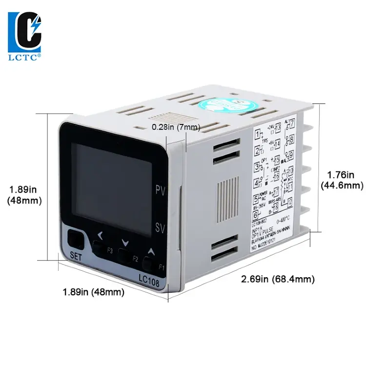 PID регулятор температуры и влажности LCTC LC108 48x48 мм