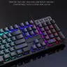 Механическая клавиатура с RGB подсветкой 104 клавиши, проводная, водонепроницаемая