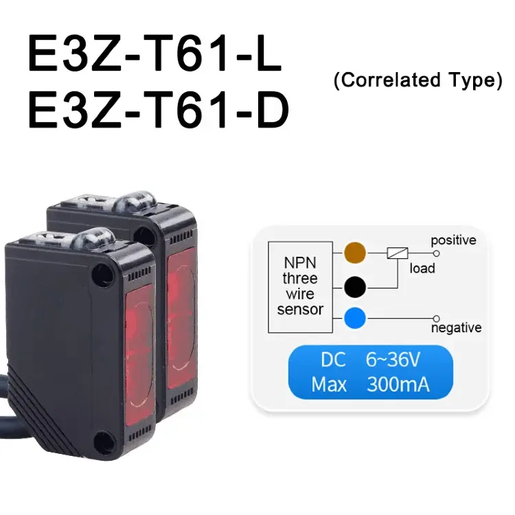 E3Z-D61 датчик фотоэлектрический DC12-24V NPN PNP диффузный