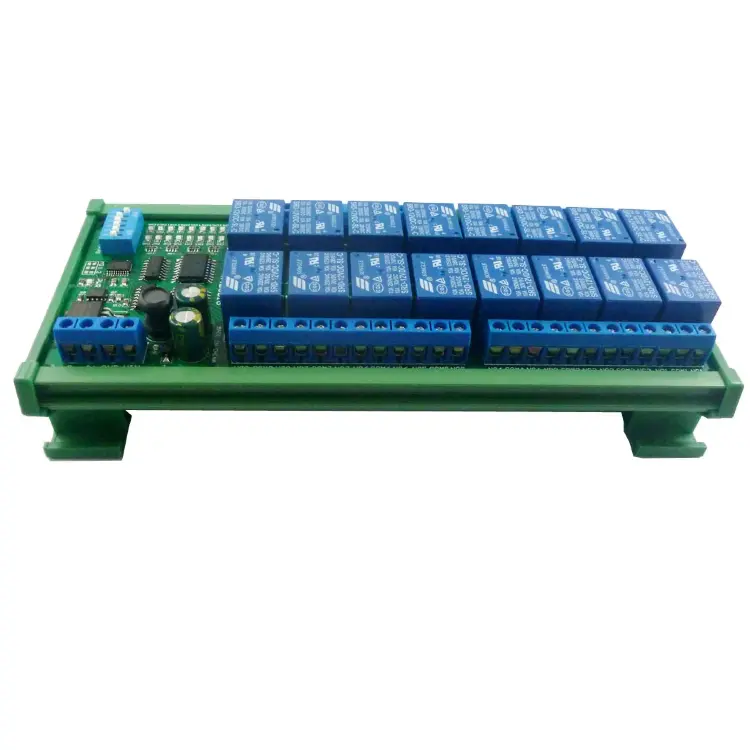 Модуль расширения ПЛК 16 каналов 12В 10А RS485 Modbus RTU релейный
