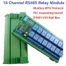 Модуль расширения ПЛК 16 каналов 12В 10А RS485 Modbus RTU релейный