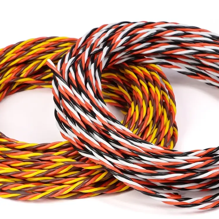 Удлинительный витой кабель для сервопривода JR Futaba 22AWG/26AWG 1-50м