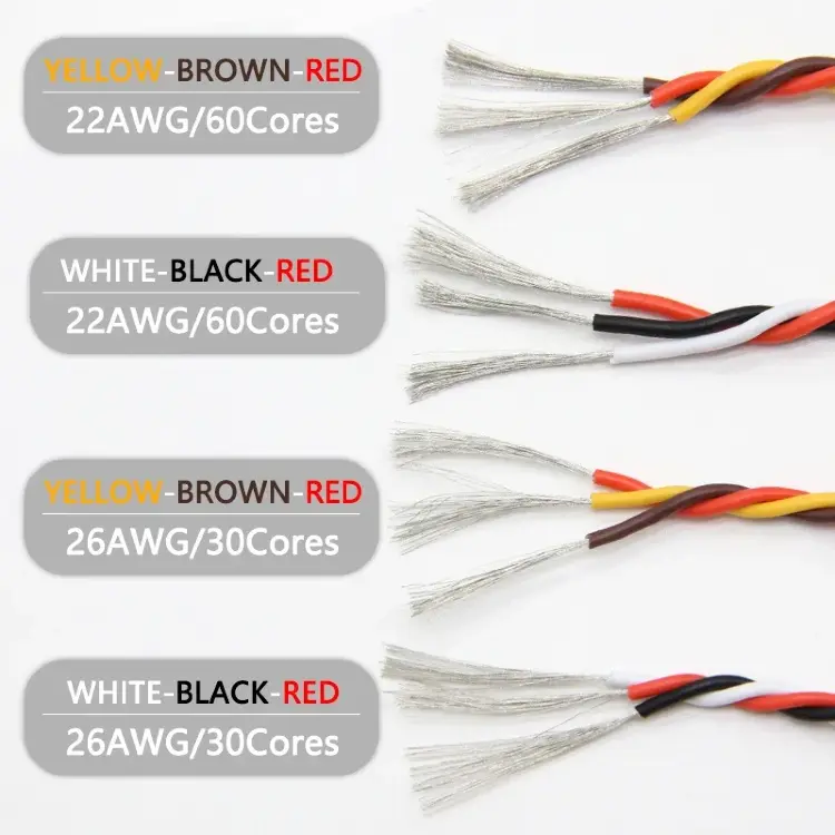 Удлинительный витой кабель для сервопривода JR Futaba 22AWG/26AWG 1-50м