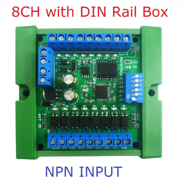Модуль удаленного ввода-вывода RS485 8-48CH NPN PNP MODBUS RTU DIN
