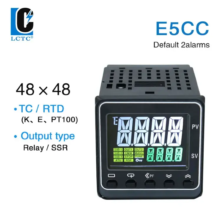 ПИД-регулятор температуры LCTC TC/RTD PT100 E5CC 48x48